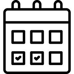 Sticker - schedule icon