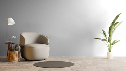 Wall Mural - a chair and a table in a room