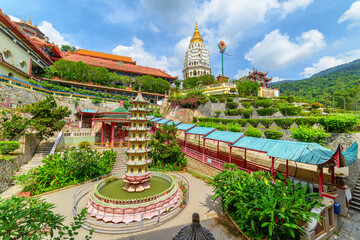 Sticker - Awesome view of the Kek Lok Si Temple, Penang, Malaysia