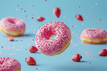 National donuts Day, different types of donuts, Generative AI