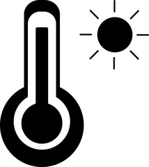 warm hot weather isolation icon weather isolation icon