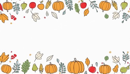 thanksgiving halloween border frame background template