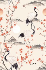 Naklejka na meble Beautiful seamless pattern