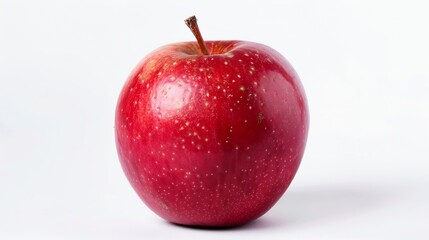 Wall Mural - Red apple isolated on white background clipping path full depth of field : Generative AI