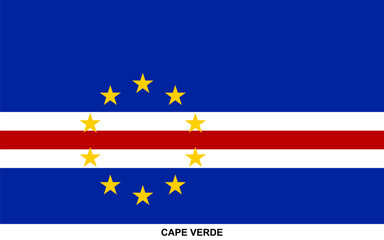 Wall Mural - Flag of CAPE VERDE, CAPE VERDE national flag