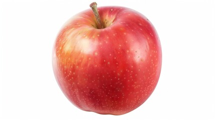 Poster - Fresh red apple isolated on white With clipping path : Generative AI
