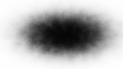 Wall Mural - abstract black cloud of smoke on white background loop animation.