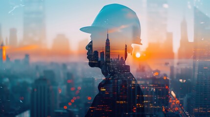 Civil engineer in a hardhat