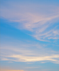 Wall Mural - colorful cloudy sky at sunset. gradient color. sky texture, abstract nature background