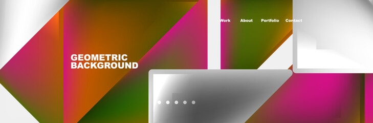 Triangle minimal web site page background design. Vector Illustration For Wallpaper, Banner, Background, Card, Book Illustration, landing page