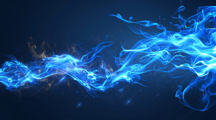 This is a blue lightning bolt.
