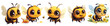 © weissdesign - Collection of cute honey bee set, png, generated ai