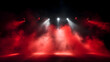 © Lady AI - red spotlight on stage