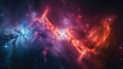 Wall Mural - Stunning Cosmic Nebula Captured in Vivid Detail, Ideal for Space-Themed Projects and Educational Use