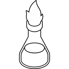 Sticker - Burning Beaker Icon