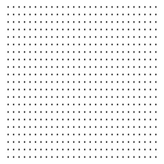 Grid paper. Dotted grid on white background. Abstract dotted transparent illustration with dots. White geometric seamless pattern for school, copybooks, notebooks, diary, notes, banners, print, books.