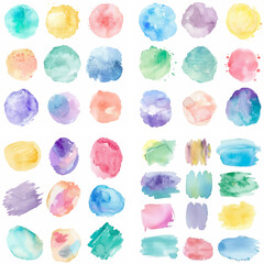 Sticker - colours spot stain ink stroke colourful pastel splash rough creativity watercolor effect paint liquid purple artistic graphic grunge brush composition blot acrylic wallpaper drawing drawn shape paper