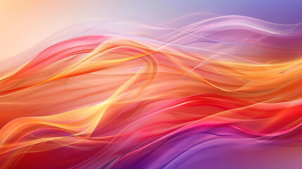 Wall Mural - abstract wave background with vibrant colors and flowing lines for modern designs