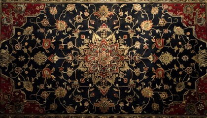 Sticker - Turkish carpet with pattern. High quality traditional rug pattern for home decor