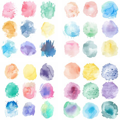 Sticker - colours spot stain ink stroke colourful pastel splash rough creativity watercolor effect paint liquid purple artistic graphic grunge brush composition blot acrylic wallpaper drawing drawn shape paper