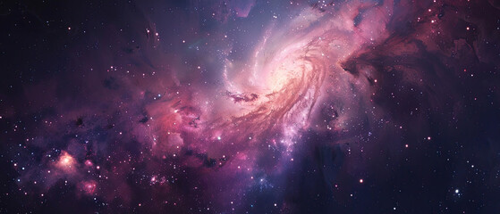 Wall Mural - spiral galaxy with star-forming regions