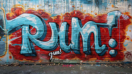 Wall Mural - Run