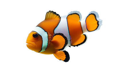 Poster - clownfish isolated on white