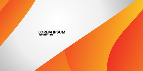 Wall Mural - orange and white gradient geometric shapes