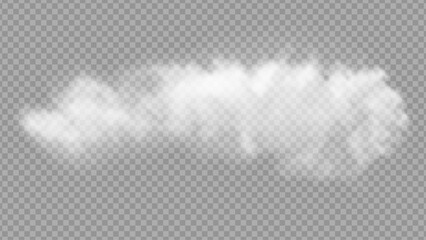 White vector cloudiness ,fog or smoke on dark checkered background. Cloudy sky or smog over the city.Vector illustration.. Stock royalty free vector illustration. PNG