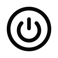 check this cute icon of power off, trendy vector of power button