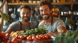 © Tanayut - Cooking Up Love: Happy Gay Couple Preparing a Delicious Dinner Together