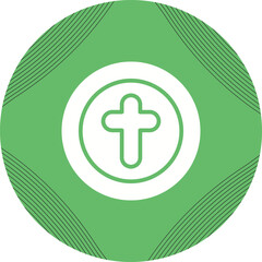 Canvas Print - Cross Vector Icon