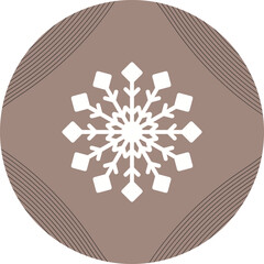 Sticker - Snowflake Vector Icon