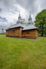 Canvas Print - Greek Catholic Church, Olchowiec, Magurski Park Narodowy, Lesser Poland Voivodeship, Poland