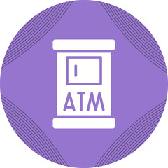 Wall Mural - Atm Machine Vector Icon