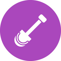 Sticker - Shovel Vector Icon