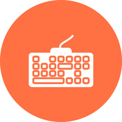 Sticker - Keyboard Vector Icon