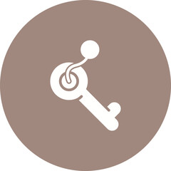 Canvas Print - Key Vector Icon