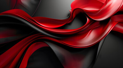 Wall Mural - red black abstract presentation background