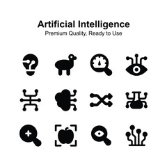 Wall Mural - Grab this amazing icon of artificial intelligence in editable style