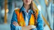 © BG_Illustrations - Confident Woman Leading Construction Site