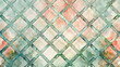 © melody_a_m - Watercolour lattice pattern in muted pastel green and pink colours