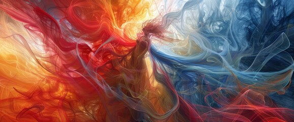 Wall Mural - Love As An Ethereal Dance Of Abstract Energy, Abstract Background Images