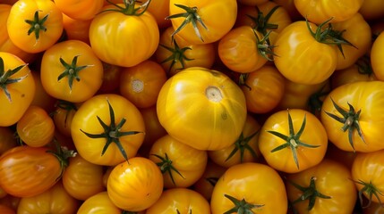 Wall Mural - A Bunch of Yellow Tomatoes