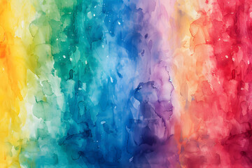 Poster - rainbow watercolor background