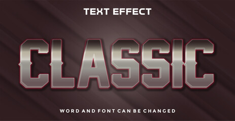 Wall Mural - Classic editable text effect