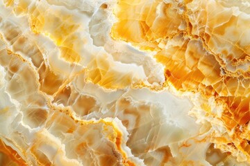 Wall Mural - Detailed shot of a yellow and white marble surface. Perfect for interior design projects