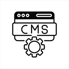 Cms  vector icon