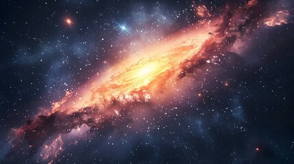 Wall Mural - intergalactic travel gateways to distant galaxies