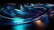 © yulei ning - a blue blue abstract spiral, in the style of blue violet and light green, in the style of neo-geo minimalism, visionary otherworldly, intel core, captivating light effects, high horizon lines,